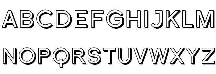 SF Florencesans SC Shaded Font LOWERCASE