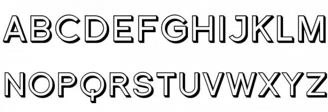 SF Florencesans SC Shaded 字体 小写