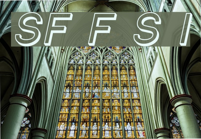 SF Florencesans Shaded Italic Font examples