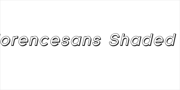 SF Florencesans Shaded Italic Logo