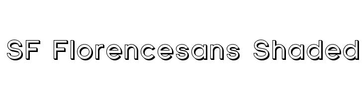 SF Florencesans Shaded Font