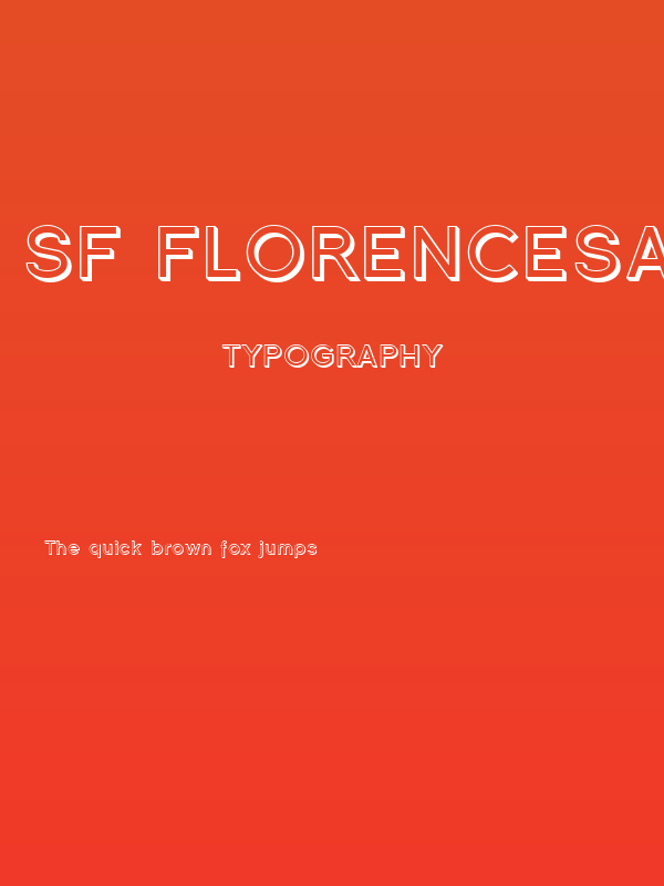 SF Florencesans Shaded Poster