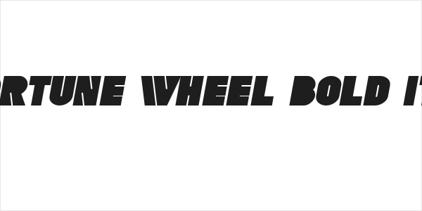 SF Fortune Wheel Bold Italic Logo