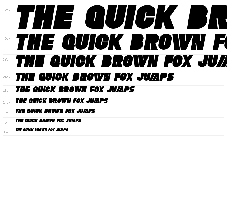 SF Fortune Wheel Bold Italic Waterfall