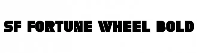 SF Fortune Wheel Bold  Frei Schriftart Herunterladen