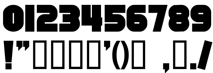 SF Fortune Wheel Bold Шрифта ДРУГИЕ символов