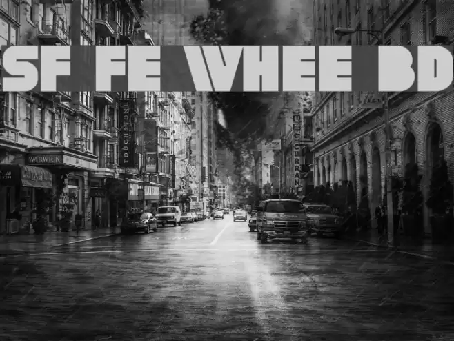 SF Fortune Wheel Bold Schriftart examples