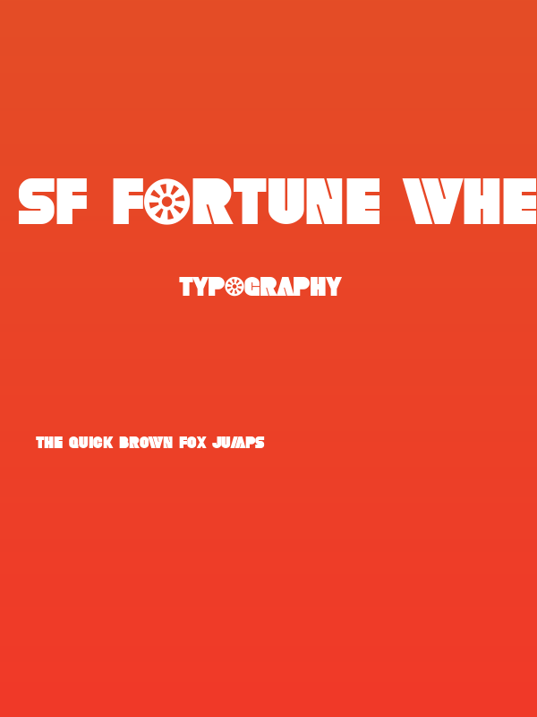 SF Fortune Wheel Bold Poster