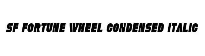 SF Fortune Wheel Condensed Italic  لخطوط تنزيل