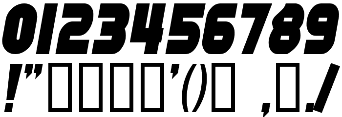 SF Fortune Wheel Condensed Italic Schriftart Anderer Schreiben
