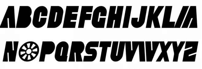 SF Fortune Wheel Condensed Italic 字体 大写