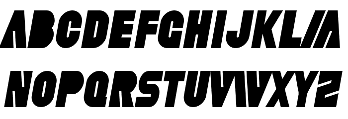 SF Fortune Wheel Condensed Italic Schriftart Kleinbuchstaben