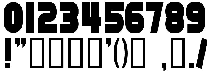 SF Fortune Wheel Condensed Font OTHER CHARS