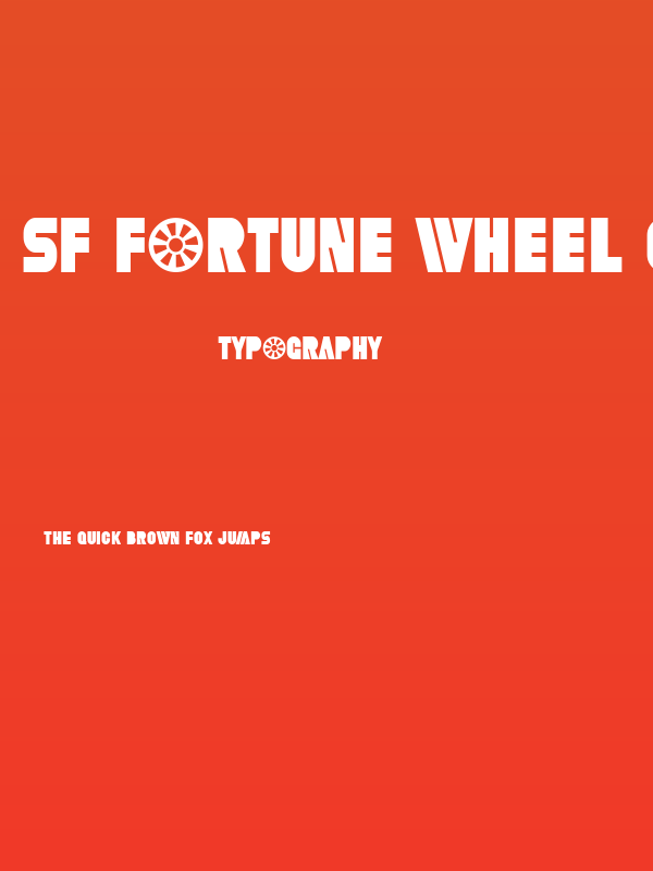 SF Fortune Wheel Condensed Poster