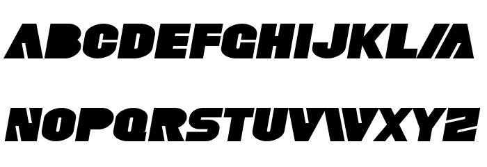 SF Fortune Wheel Extended Italic Font LOWERCASE