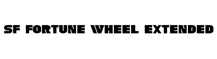 SF Fortune Wheel Extended Font