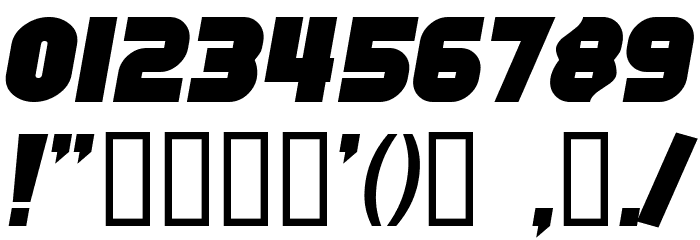 SF Fortune Wheel Italic Font OTHER CHARS