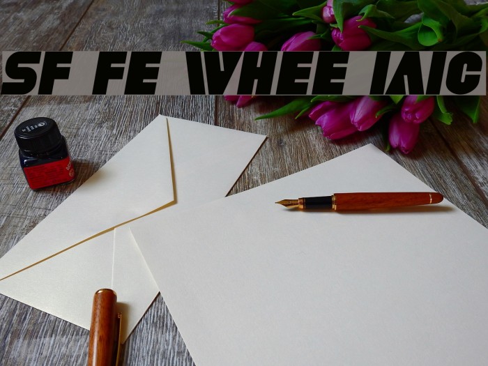 SF Fortune Wheel Italic Font examples