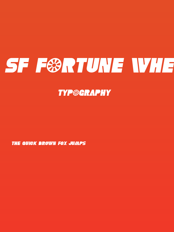 SF Fortune Wheel Italic Poster