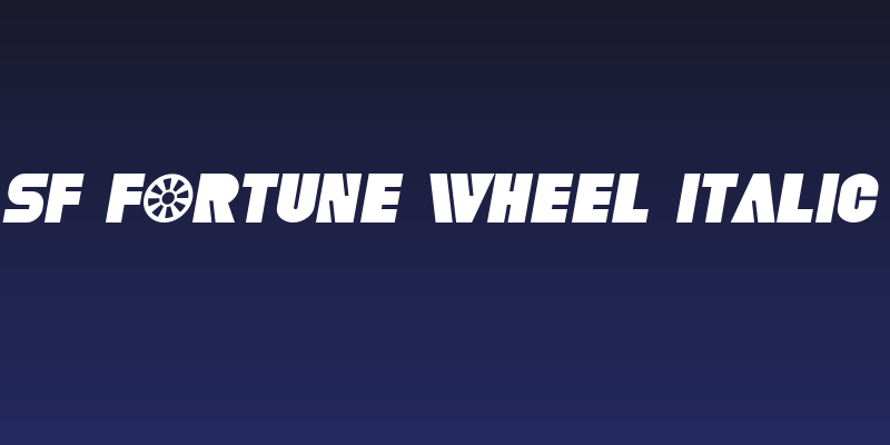 SF Fortune Wheel Italic Social Header