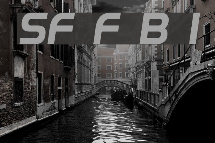 SF Fourche Bold Italic Font examples