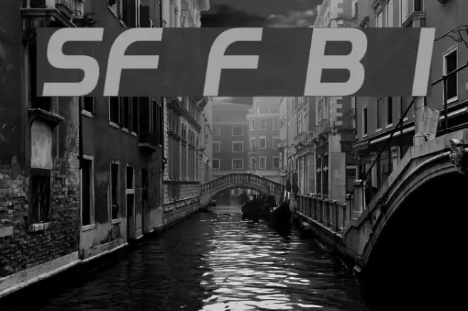 SF Fourche Bold Italic examples