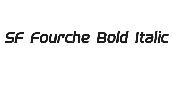 SF Fourche Bold Italic Logo