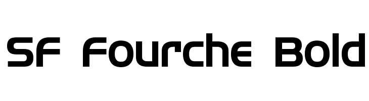 SF Fourche Bold Font