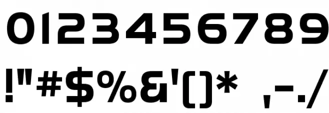 SF Fourche Bold Font OTHER CHARS