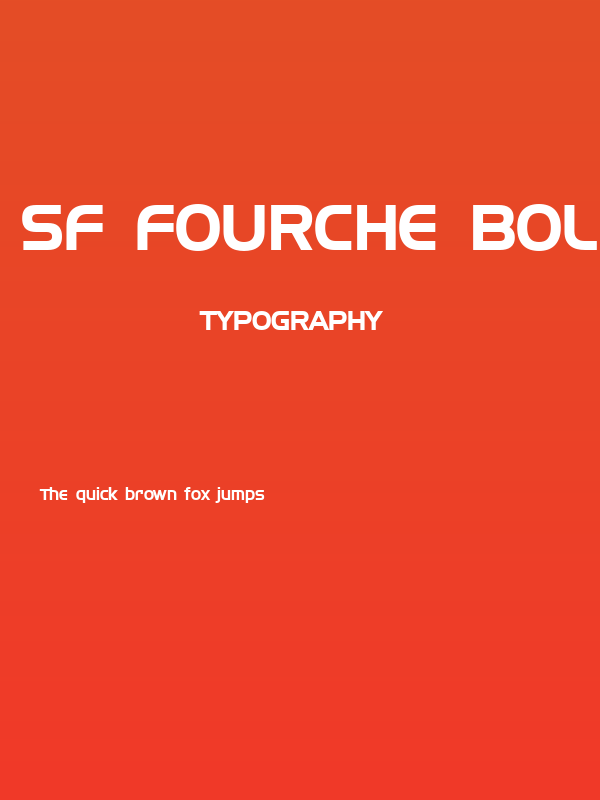 SF Fourche Bold Poster