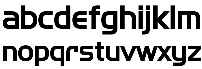 SF Fourche Bold Font LOWERCASE