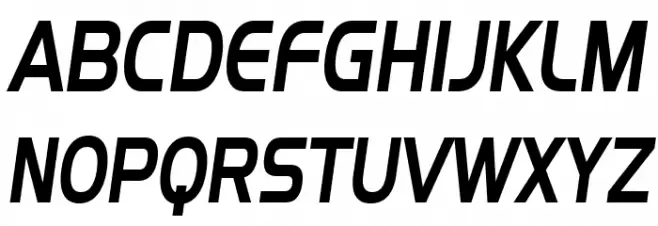 SF Fourche Condensed Italic Шрифта ВЕРХНИЙ