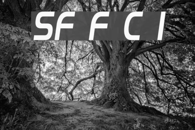 SF Fourche Condensed Italic Font examples