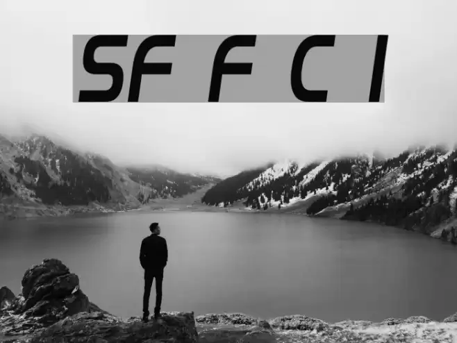 SF Fourche Condensed Italic Font examples