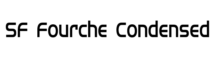 SF Fourche Condensed Font