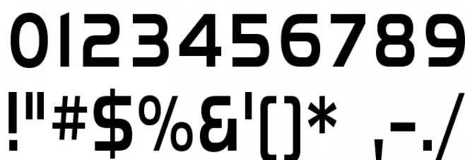 SF Fourche Condensed Font OTHER CHARS