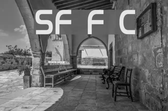 SF Fourche Condensed Font examples