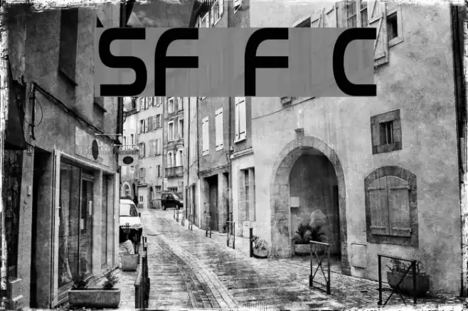 SF Fourche Condensed Font examples