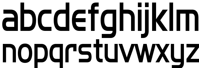 SF Fourche Condensed Font LOWERCASE
