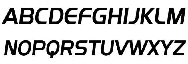 SF Fourche Italic Polices MAJUSCULES