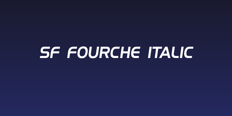 SF Fourche Italic Social Header