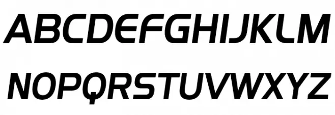 SF Fourche SC Italic 字体 大写