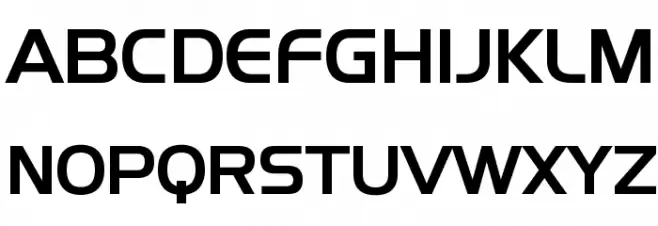 SF Fourche 字体 大写