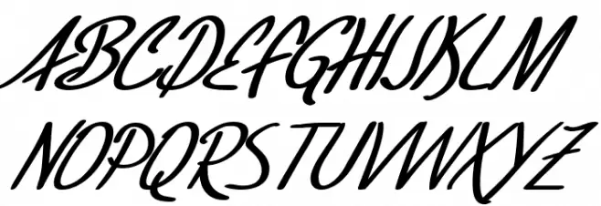 SF Foxboro Script Bold Italic Fonte MAIÚSCULAS