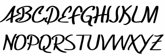 SF Foxboro Script Extended Bold خط أحرف كبيرة