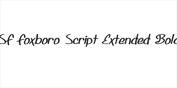 SF Foxboro Script Extended Bold Logo