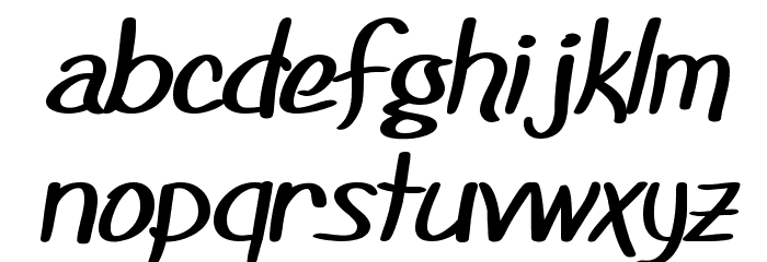 SF Foxboro Script Extended Bold Schriftart Kleinbuchstaben
