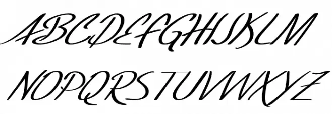 SF Foxboro Script Extended Italic Шрифта ВЕРХНИЙ