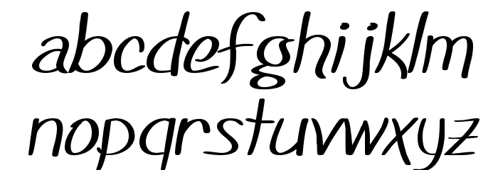 SF Foxboro Script Extended Font LOWERCASE