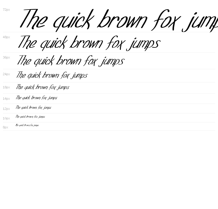 SF Foxboro Script Italic Waterfall